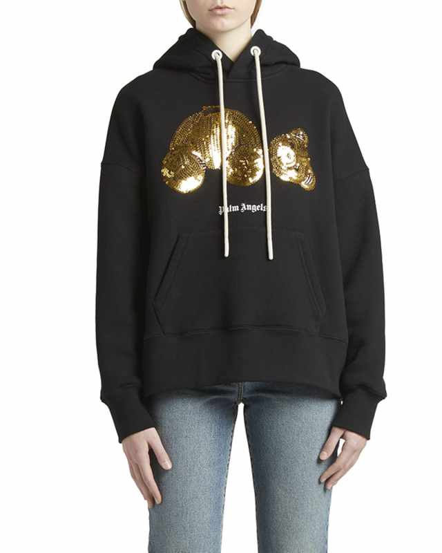 Sequined Bear Hoodie